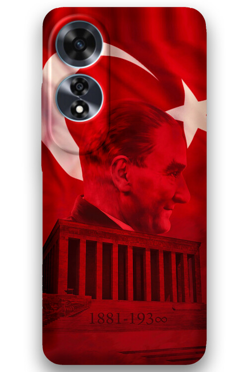 5848 oppo a60 ataturk desenli kilif