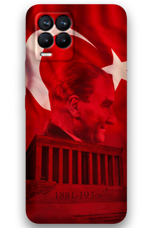 5848 realme 8 8 pro ataturk desenli kilif