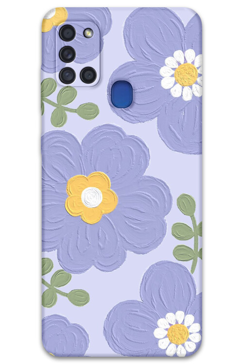 5799 galaxy a21s cicek desenli kilif