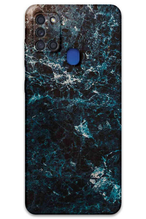 5819 galaxy a21s mermer desenli kilif