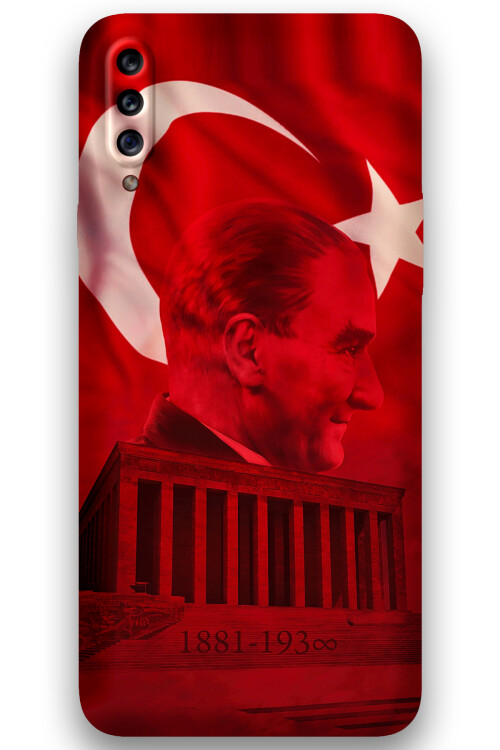 5848 galaxy a20s ataturk desenli kilif