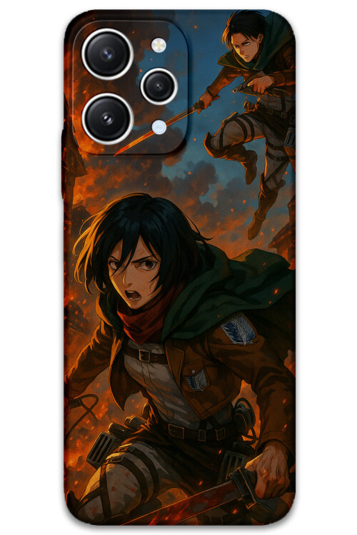 5744 xiaomi redmi 12 attack of titan desenli kilif