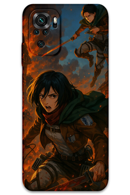 5744 xiaomi redmi note 10s attack of titan desenli kilif