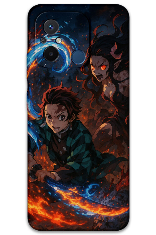 5745 xiaomi redmi 12c demon slayer desenli kilif