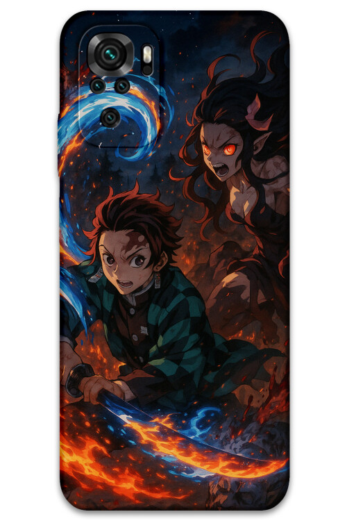 5745 xiaomi redmi note 10s demon slayer desenli kilif