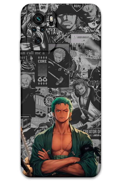 5756 xiaomi redmi note 10s roronoa zoro desenli kilif
