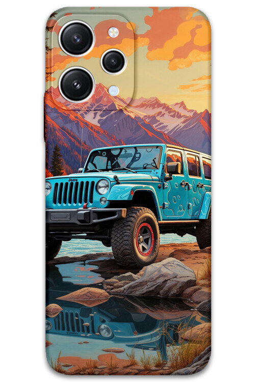 5758 xiaomi redmi 12 araba desenli kilif