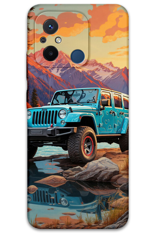 5758 xiaomi redmi 12c araba desenli kilif