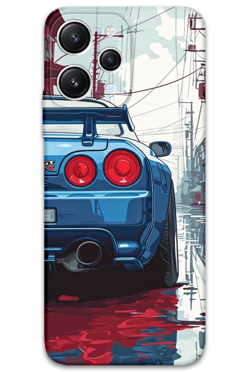 5761 xiaomi redmi 12 araba desenli kilif