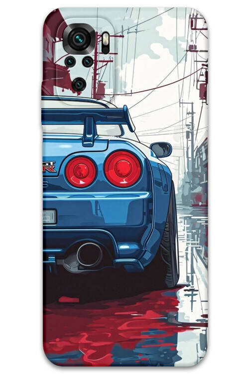 5761 xiaomi redmi note 10s araba desenli kilif