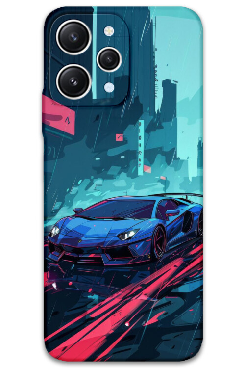 5763 xiaomi redmi 12 araba desenli kilif