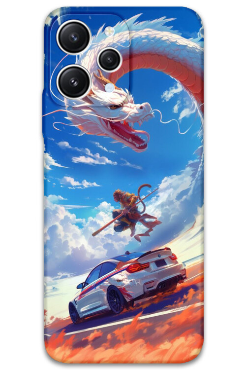 5764 xiaomi redmi 12 araba desenli kilif