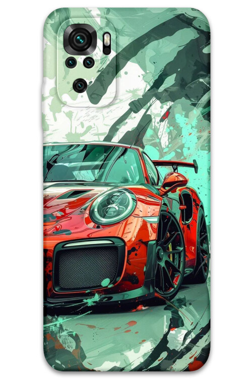 5765 xiaomi redmi note 10s araba desenli kilif