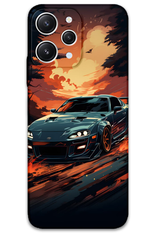 5766 xiaomi redmi 12 araba desenli kilif