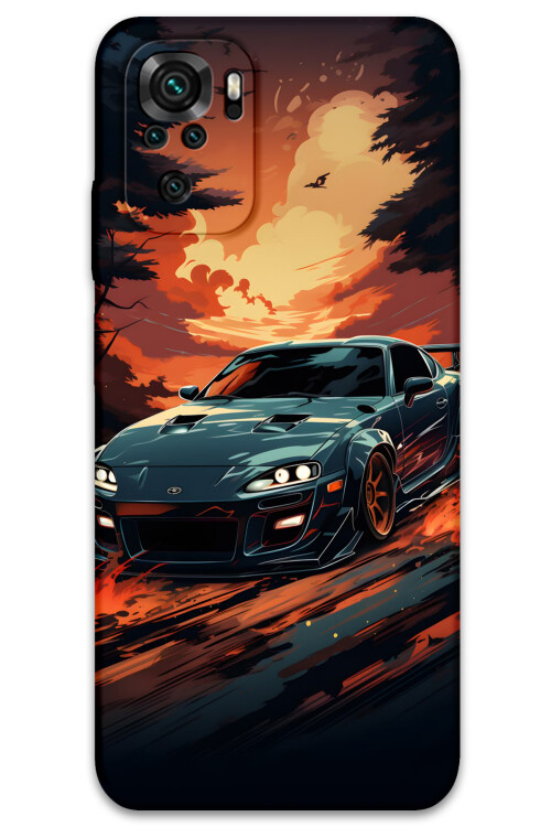 5766 xiaomi redmi note 10s araba desenli kilif