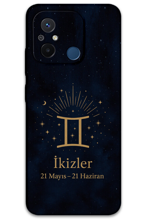 5770 xiaomi redmi 12c ikizler burcu desenli kilif