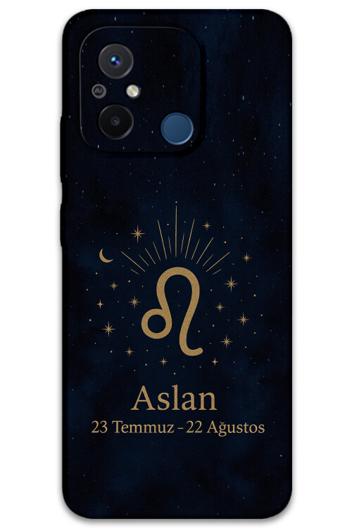 5772 xiaomi redmi 12c aslan burcu desenli kilif