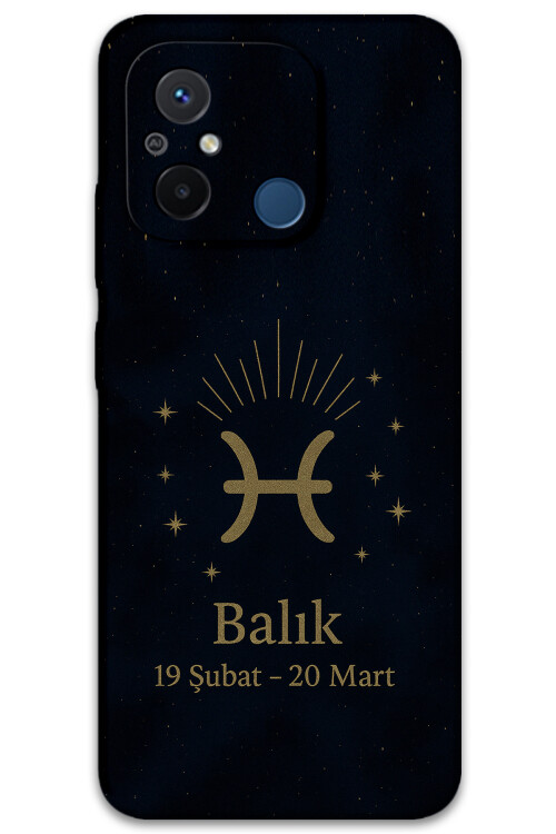 5779 xiaomi redmi 12c balik burcu desenli kilif