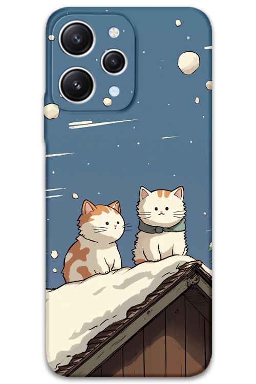 5780 xiaomi redmi 12 kedi desenli kilif