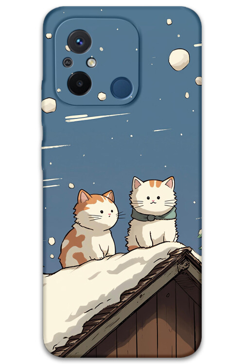 5780 xiaomi redmi 12c kedi desenli kilif