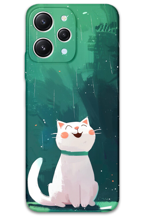 5781 xiaomi redmi 12 kedi desenli kilif