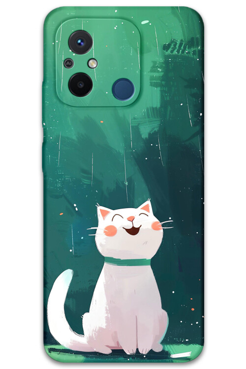 5781 xiaomi redmi 12c kedi desenli kilif