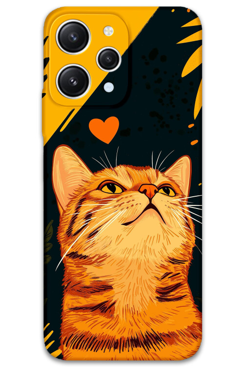 5783 xiaomi redmi 12 kedi desenli kilif