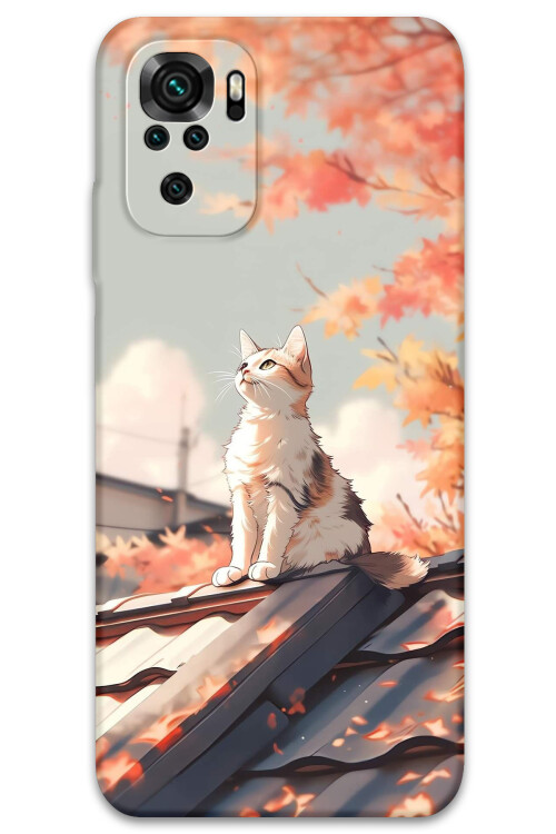 5784 xiaomi redmi note 10s kedi desenli kilif