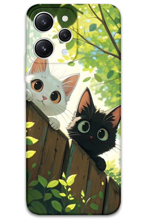 5785 xiaomi redmi 12 kedi desenli kilif