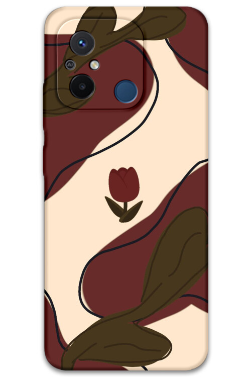 5790 xiaomi redmi 12c cicek desenli kilif