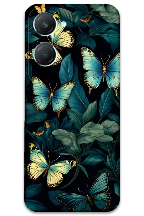 5791 vivo y18 kelebek desenli kilif