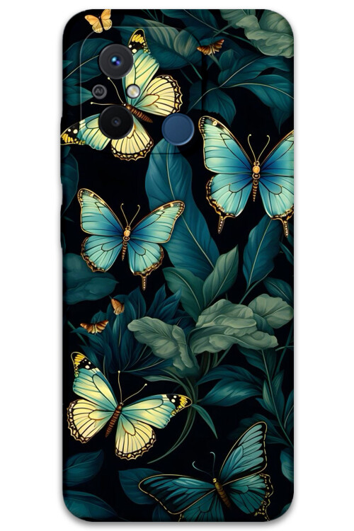 5791 xiaomi redmi 12c kelebek desenli kilif