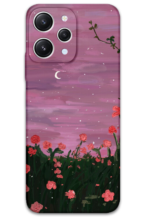 5793 xiaomi redmi 12 cicek desenli kilif