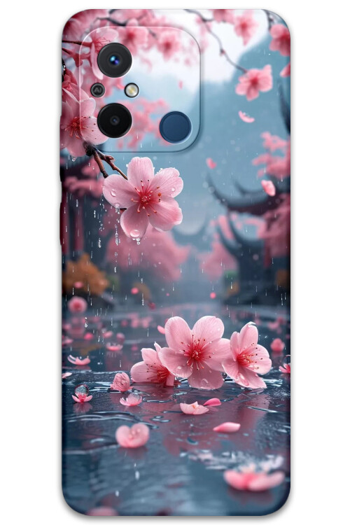 5794 xiaomi redmi 12c cicek desenli kilif