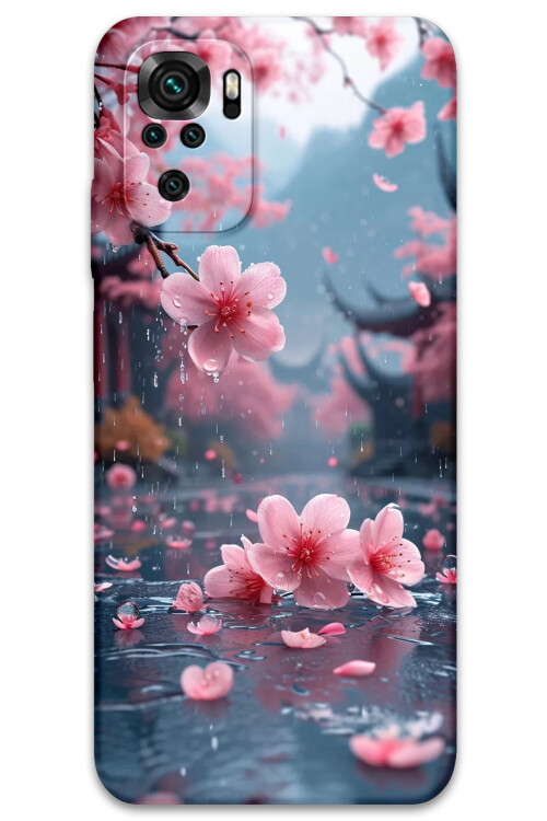5794 xiaomi redmi note 10s cicek desenli kilif