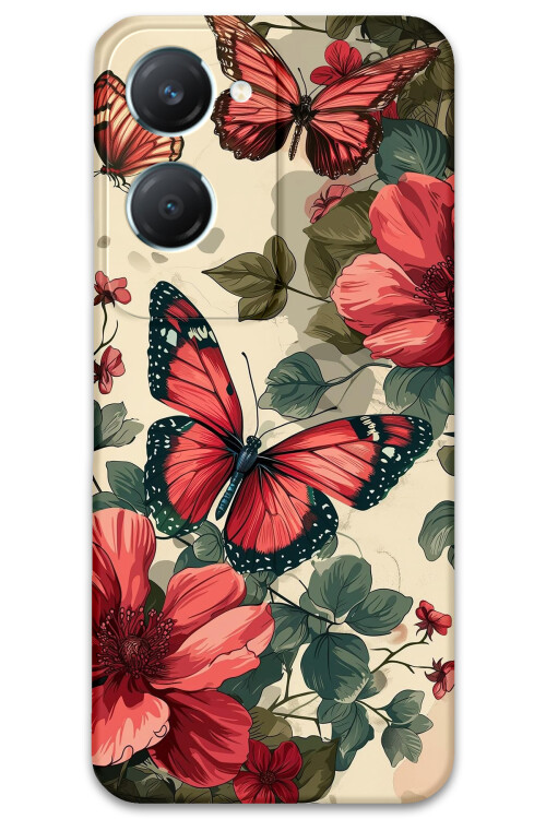 5795 vivo y18 kelebek desenli kilif