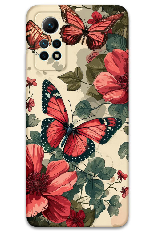 5795 xiaomi redmi note 12 pro 4g kelebek desenli kilif