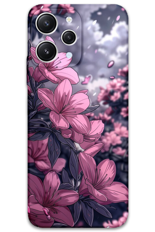 5796 xiaomi redmi 12 cicek desenli kilif