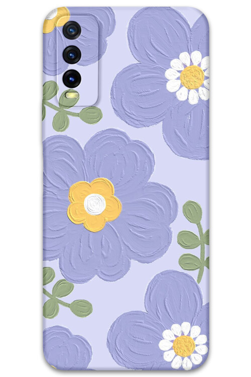 5799 vivo y11s y20 y20s cicek desenli kilif