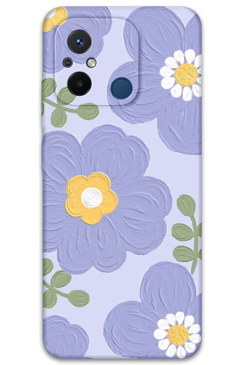 5799 xiaomi redmi 12c cicek desenli kilif