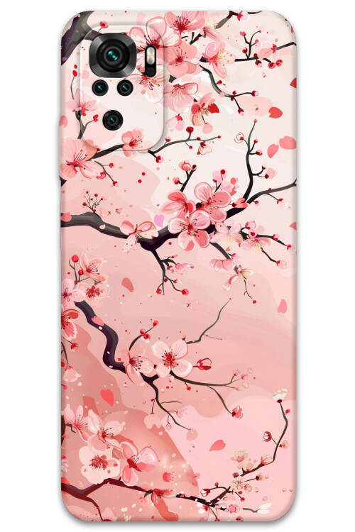 5805 xiaomi redmi note 10s cicek desenli kilif