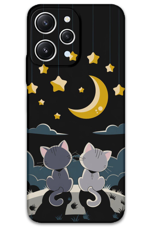 5809 xiaomi redmi 12 kedi desenli kilif