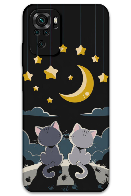 5809 xiaomi redmi note 10s kedi desenli kilif