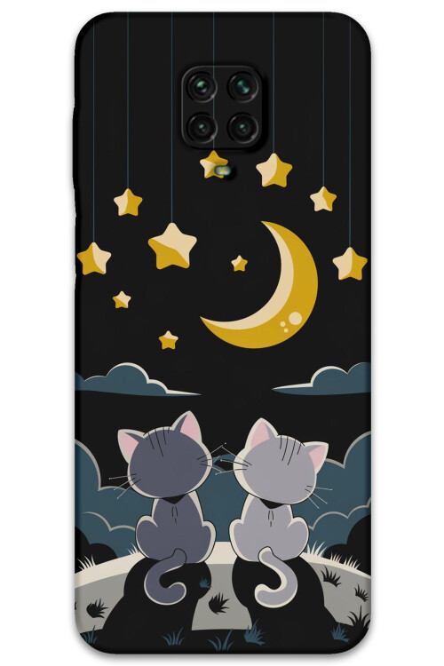 5809 xiaomi redmi note 9 pro kedi desenli kilif