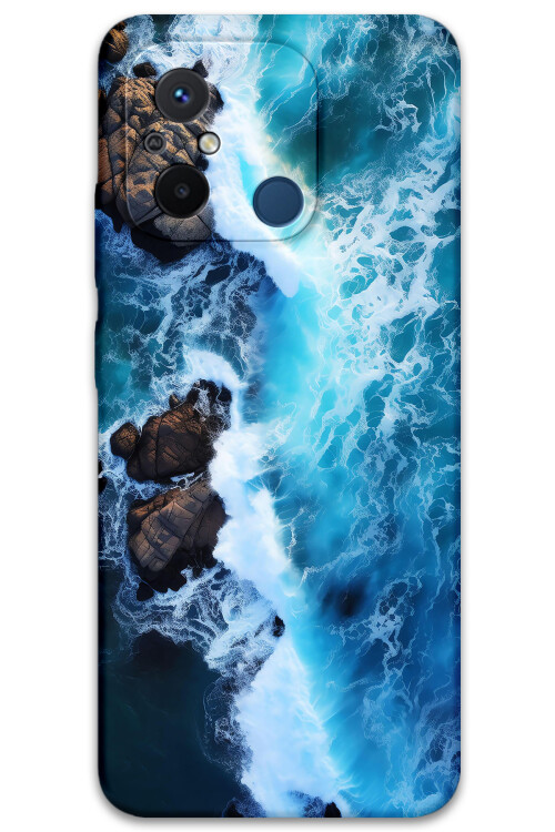 5810 xiaomi redmi 12c mermer desenli kilif