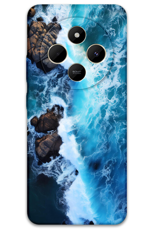 5810 xiaomi redmi 14c mermer desenli kilif