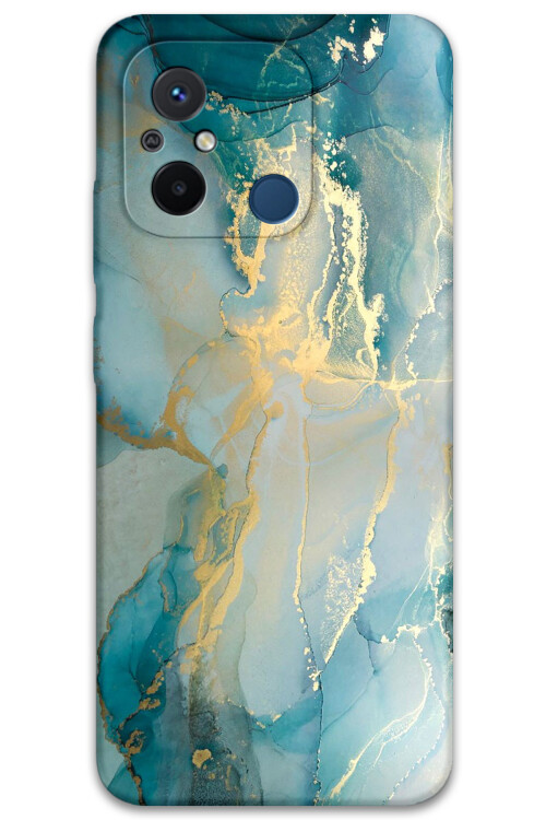 5814 xiaomi redmi 12c mermer desenli kilif