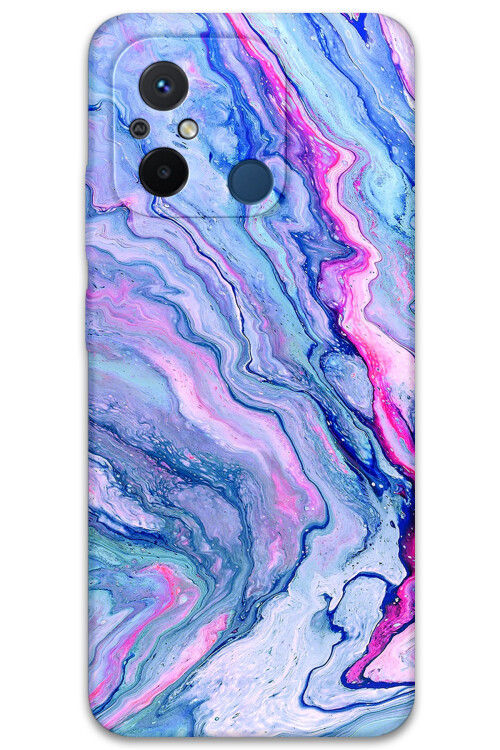 5816 xiaomi redmi 12c mermer desenli kilif