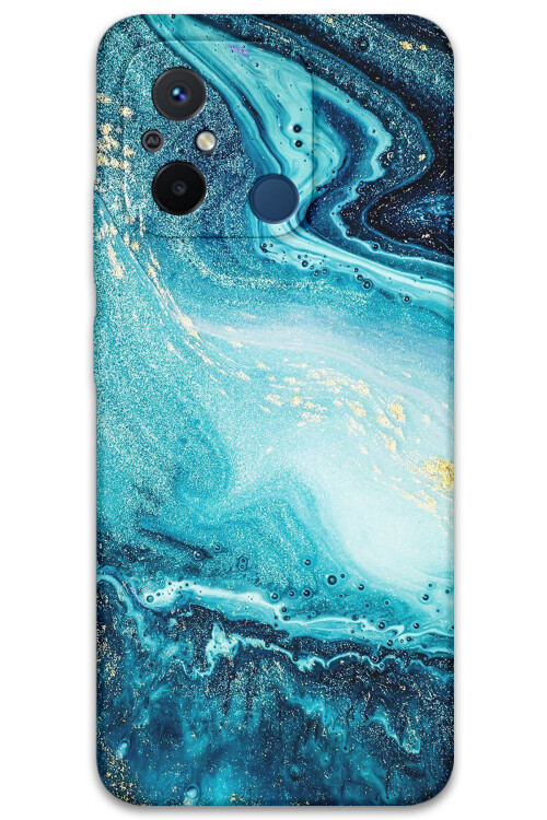 5818 xiaomi redmi 12c mermer desenli kilif