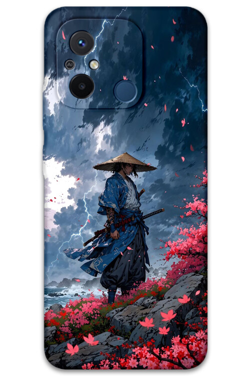 5825 xiaomi redmi 12c samuray desenli kilif